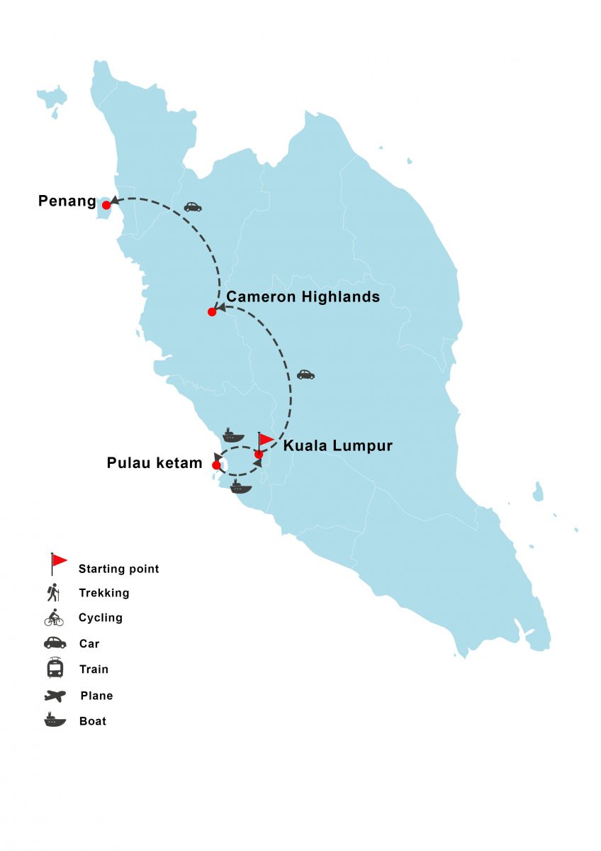 West Coast Malaysia Tour 9 Days Kuala Lumpur Cameron Penang